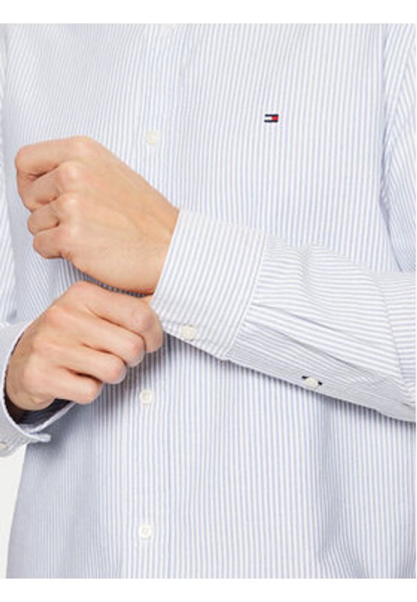 TOMMY HILFIGER - Tommy Hilfiger Koszula MW0MW36238 Niebieski Regular Fit. Kolor: niebieski. Materiał: bawełna
