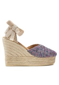 Manebi Espadryle Acapulco Heart-Shaped Wedge Espadrilles G 0.6 WH Różowy. Kolor: różowy