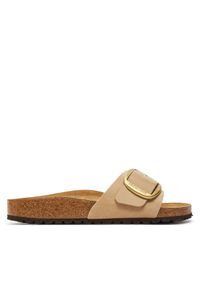 Birkenstock Klapki Madrid Big Buckle 1024009 Beżowy. Kolor: beżowy. Materiał: nubuk, skóra #1