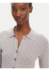 ROTATE Sweter 113785039 Szary Slim Fit. Kolor: szary. Materiał: wiskoza #4