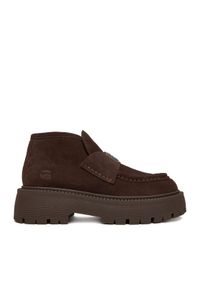 G-Star RAW - G-Star Raw Botki EO-ZEYNEP-70863-1 Brązowy. Kolor: brązowy. Materiał: zamsz, skóra #1