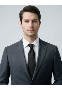 Krawat Męski - Angelo di Monti - Czarny, Faktura Paisley. Kolor: czarny. Materiał: tkanina. Wzór: paisley. Styl: elegancki, wizytowy #3