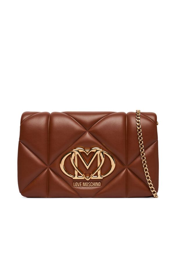 Love Moschino - LOVE MOSCHINO Torebka JC4043PP0OLC0300 Brązowy. Kolor: brązowy. Materiał: skórzane