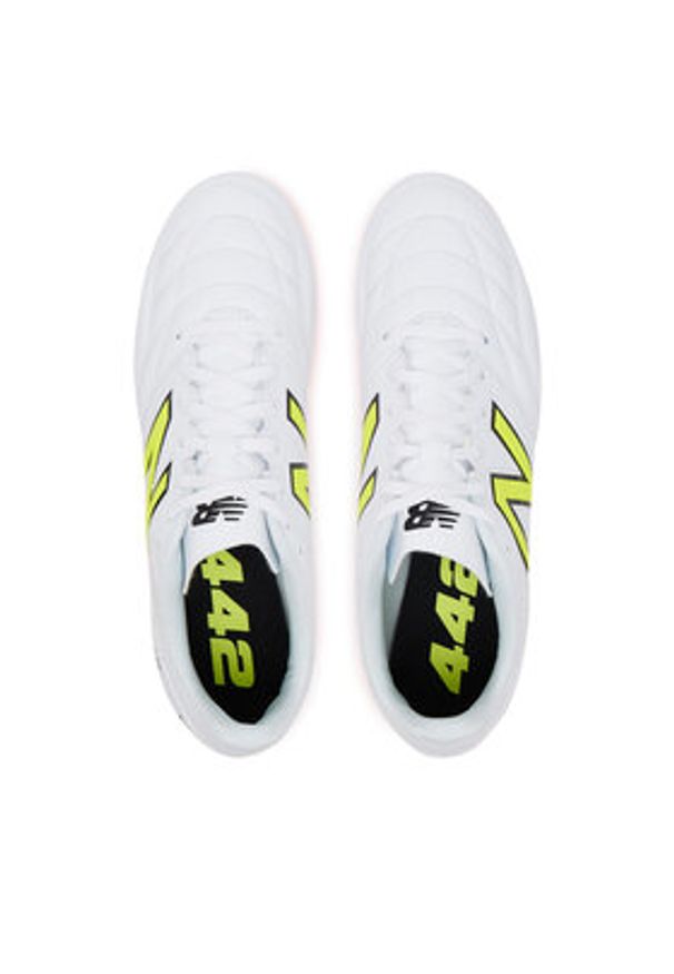 New Balance Buty do piłki nożnej 442 MS43FIB2 Biały. Kolor: biały. Materiał: skóra