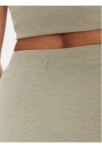 Guess Spódnica midi W5GD0E KAQL2 Khaki Regular Fit. Kolor: brązowy #5