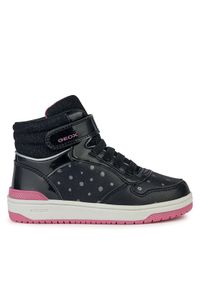 Geox Sneakersy J Washiba Girl J36HXA 004AS C0922 S Czarny. Kolor: czarny. Materiał: skóra