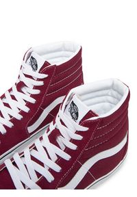 Vans Tenisówki SK8-Hi VN000D32ZCF1 Bordowy. Kolor: czerwony. Materiał: zamsz, skóra #4