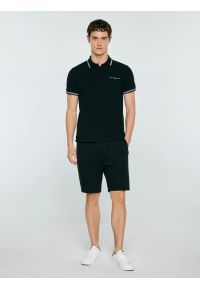 Big-Star - Szorty męskie dresowe czarne Wladorsh 906. Okazja: na co dzień. Kolor: czarny. Materiał: dresówka. Wzór: nadruk, ze splotem. Styl: wizytowy, casual, sportowy #2