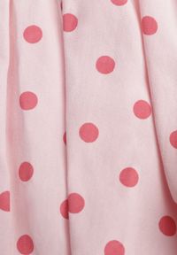 Born2be - Różowe Szorty z Bawełną i Wiskozą o Kroju Bombki w Kropki Haros. Okazja: na co dzień. Kolor: różowy. Materiał: wiskoza, bawełna. Wzór: kropki. Styl: elegancki, casual #8