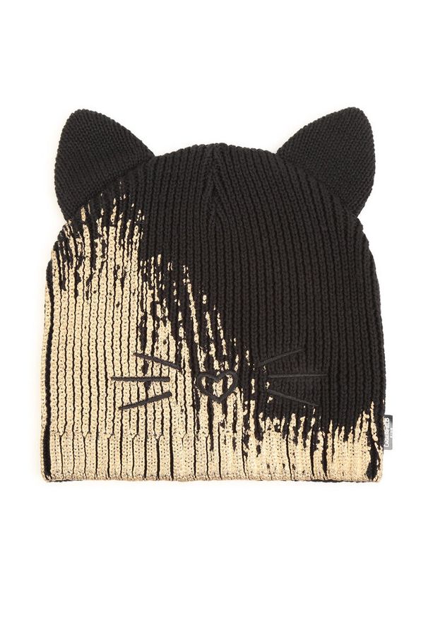 Czapka Karl Lagerfeld Kids. Kolor: czarny
