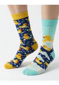 His Story - Skarpetki Bawełniane - Tematyczne - Kaczki w Kąpieli. Kolor: wielokolorowy. Materiał: elastan, bawełna, poliamid #5