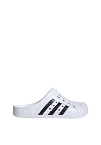 Adidas - adilette Clogs. Okazja: na co dzień. Kolor: biały, wielokolorowy, czarny. Styl: casual #1