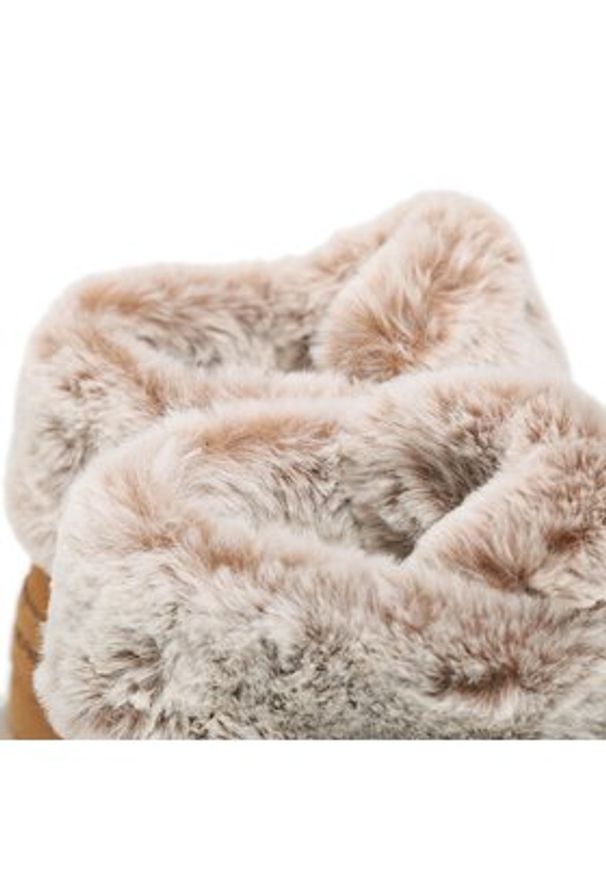 skechers - Skechers Botki Plush Dreams 144042/CSNT Brązowy. Kolor: brązowy. Materiał: zamsz, skóra