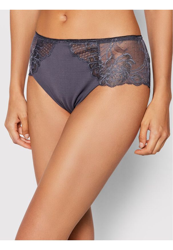 Triumph Figi klasyczne Wild Peony Florale Maxi 10209626 Szary. Kolor: szary. Materiał: syntetyk