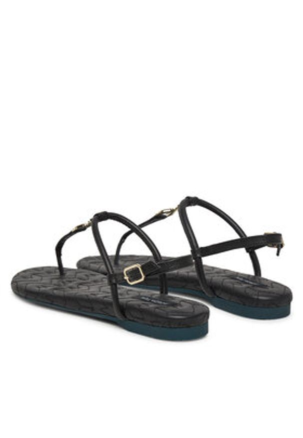 Patrizia Pepe Sandały 8X0020/L048 Czarny. Kolor: czarny. Materiał: skóra