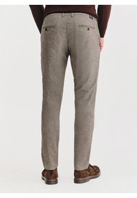 Pako Lorente - PAKO LORENTE - Brązowe spodnie chino. Kolor: brązowy. Materiał: poliester, elastan, bawełna. Sezon: zima, jesień #8