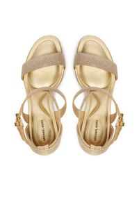 MICHAEL Michael Kors Sandały Alexa Block 40S6AXMS1D Złoty. Kolor: złoty. Materiał: skóra #2