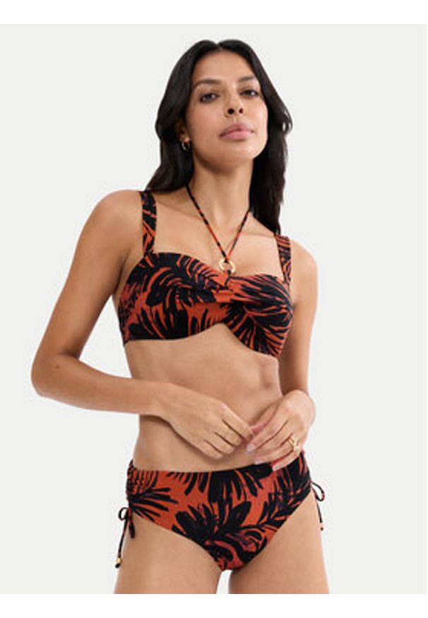 Triumph Dół od bikini Summer Palm 10227208 Zielony. Kolor: zielony. Materiał: syntetyk