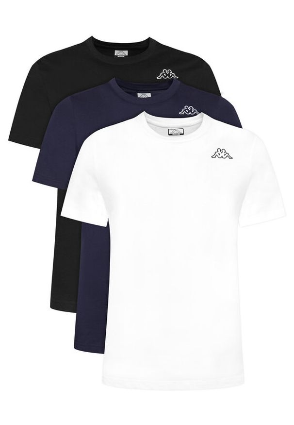 Kappa Komplet t-shirtów Logo Sylvo 322562W Kolorowy Regular Fit. Materiał: bawełna. Wzór: kolorowy