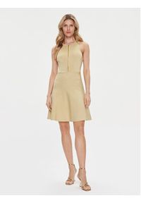 MICHAEL Michael Kors Sukienka letnia MR4826JAFB Złoty Slim Fit. Kolor: złoty. Materiał: wiskoza. Sezon: lato #3