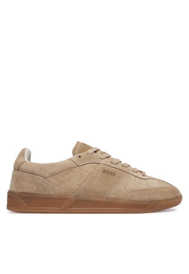 Sneakersy BOSS. Kolor: beżowy