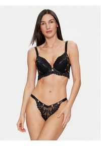 Hunkemöller Biustonosz z fiszbiną Desire 204556 Czarny. Kolor: czarny. Materiał: syntetyk