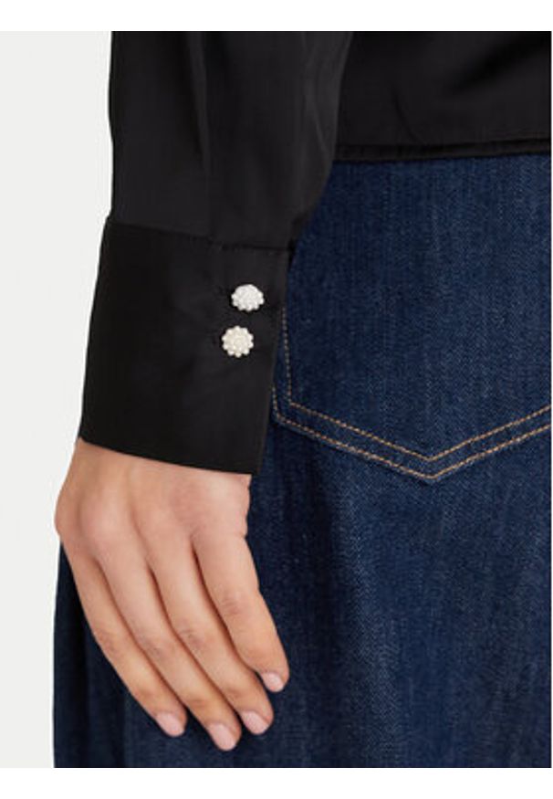 only - ONLY Bluzka Mika 15361191 Czarny Regular Fit. Kolor: czarny. Materiał: syntetyk