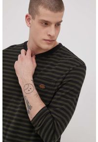 Superdry Longsleeve bawełniany kolor czarny wzorzysty. Okazja: na co dzień. Kolor: czarny. Materiał: bawełna. Długość rękawa: długi rękaw. Styl: casual #5