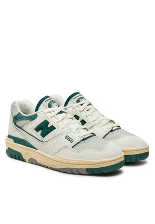 New Balance Sneakersy BB550CPE Biały. Kolor: biały. Materiał: skóra