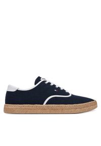 TOMMY HILFIGER - Tommy Hilfiger Espadryle Th Hi Vulc Core Jutte Canvas FM0FM05872 Granatowy. Kolor: niebieski. Materiał: materiał #1