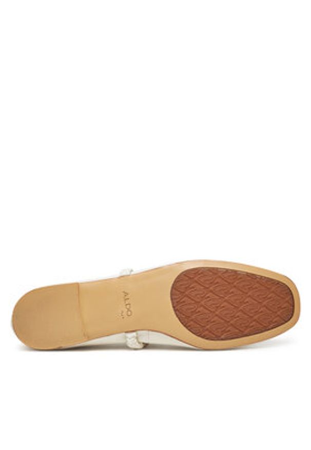 Aldo Baleriny Floralina 13966794 Biały. Kolor: biały. Materiał: skóra