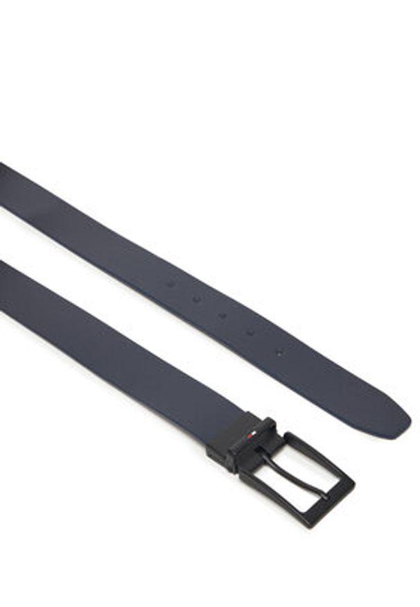 TOMMY HILFIGER - Tommy Hilfiger Pasek Męski AM0AM13821 Granatowy. Kolor: niebieski. Materiał: skóra