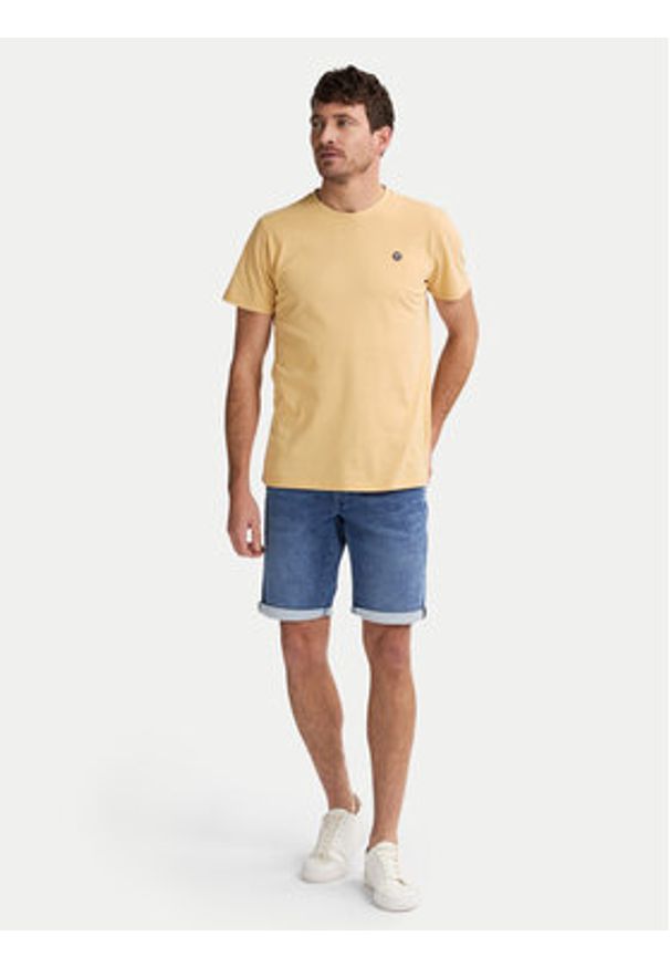 Petrol Industries Szorty jeansowe M-ROS-SHO001 Niebieski Slim Fit. Kolor: niebieski. Materiał: bawełna