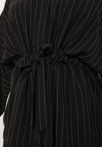 Renee - Czarna Koszula Panochis. Kolor: czarny. Materiał: materiał. Wzór: nadruk, aplikacja, paski. Styl: sportowy #3