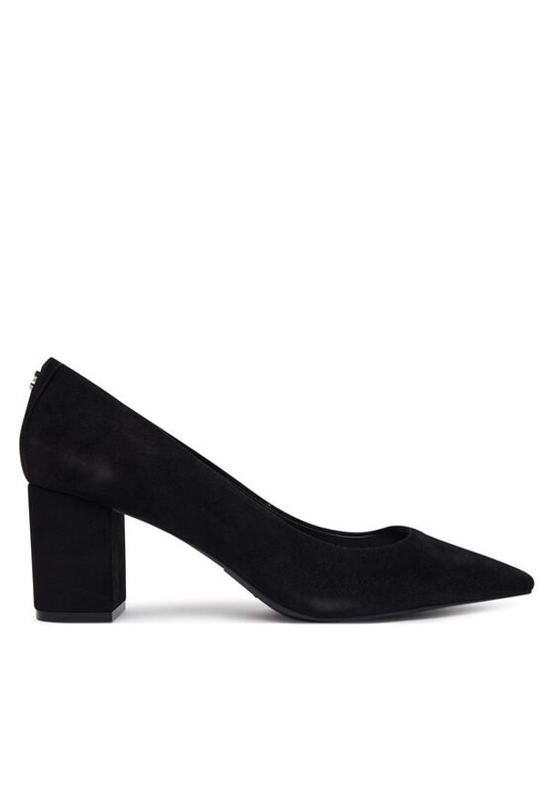 Hugo - HUGO Czółenka Devany 50557665 Czarny. Kolor: czarny. Materiał: skóra, zamsz