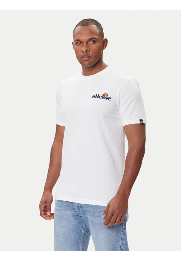 Ellesse T-Shirt Voodoo SHB06835 Biały Regular Fit. Kolor: biały. Materiał: bawełna