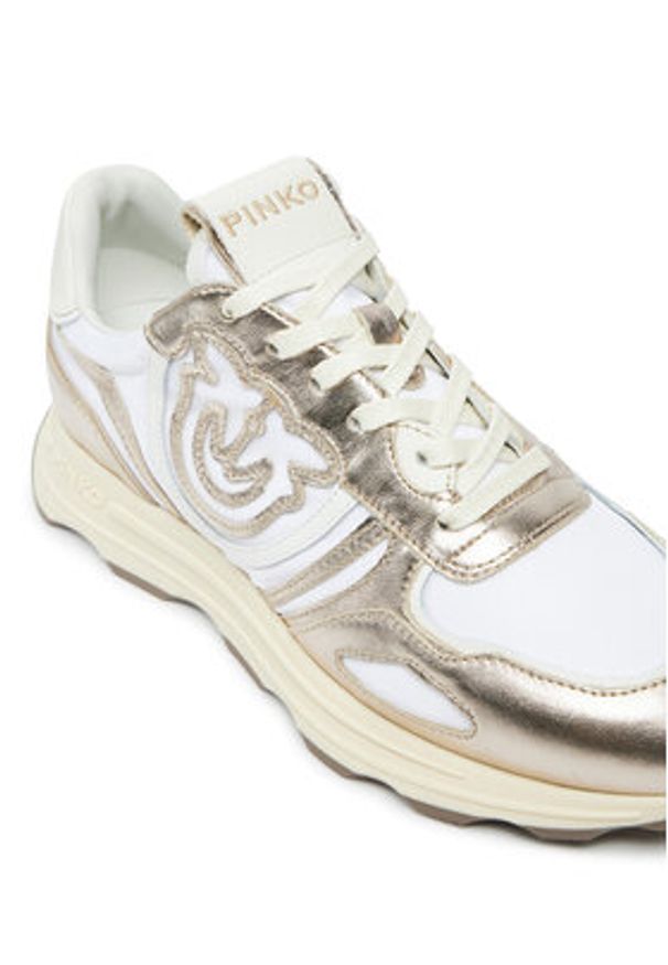 Pinko - PINKO Sneakersy Zoe 01 SS0087P085 Biały. Kolor: biały. Materiał: skóra