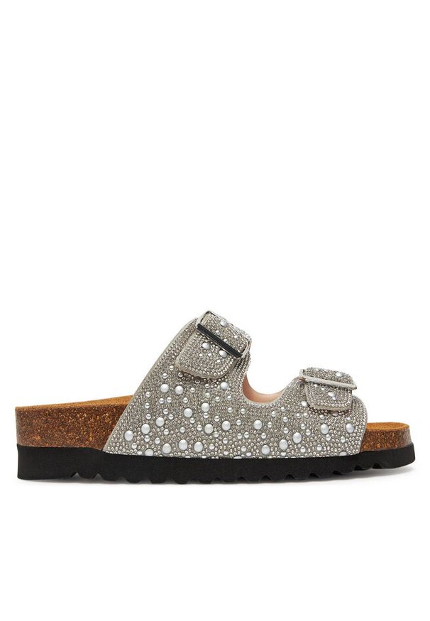 Klapki Grünland. Kolor: srebrny