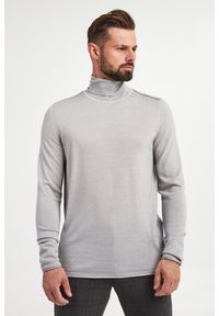 JOOP! Jeans - Sweter męski z golfem wełniany Lollor JOOP! JEANS. Typ kołnierza: golf. Materiał: wełna