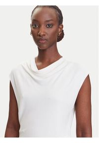 BOSS Bluzka Elamma 50541896 Biały Slim Fit. Kolor: biały. Materiał: wiskoza #4