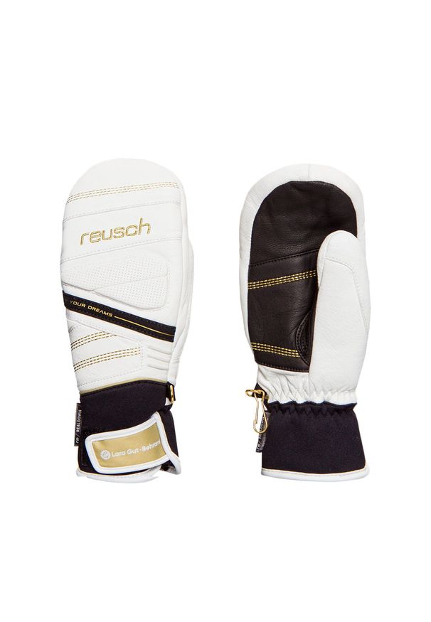 Reusch - Rękawice narciarskie REUSCH LARA GUT. Materiał: neopren, skóra, puch. Wzór: aplikacja. Sport: narciarstwo