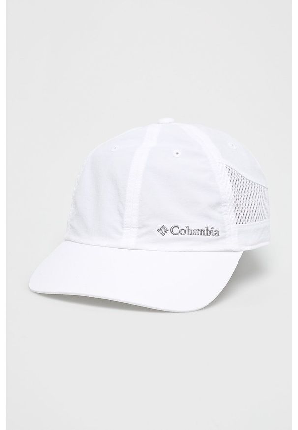 columbia - Columbia czapka kolor biały 1539331-White.Whit. Kolor: biały. Materiał: skóra