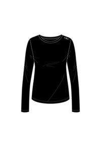 Koszulka damska turystyczna CMP 34N0886. Kolor: czarny, wielokolorowy, biały. Sport: turystyka piesza #1