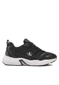 Calvin Klein Jeans Sneakersy Retro Tennis Su-Mesh YM0YM00589 Czarny. Kolor: czarny. Materiał: materiał #1
