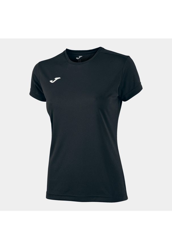 Koszulka do biegania damska Joma Combi z krótkim rękawem. Kolor: czarny. Długość rękawa: krótki rękaw. Długość: krótkie