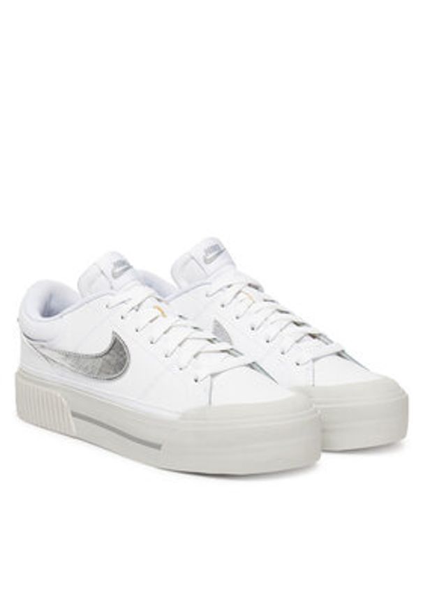 Nike Sneakersy Wmns Court Legacy Lift HQ2307 Biały. Kolor: biały. Materiał: skóra. Model: Nike Court
