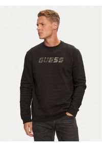 Guess Bluza Keid Z4BQ18 KCEA0 Czarny Regular Fit. Kolor: czarny. Materiał: bawełna