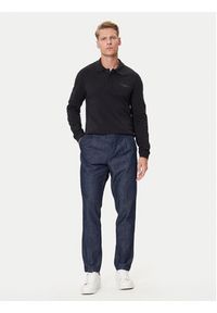 Marc O'Polo Denim Polo 5000007204 Czarny Regular Fit. Typ kołnierza: polo. Kolor: czarny. Materiał: bawełna