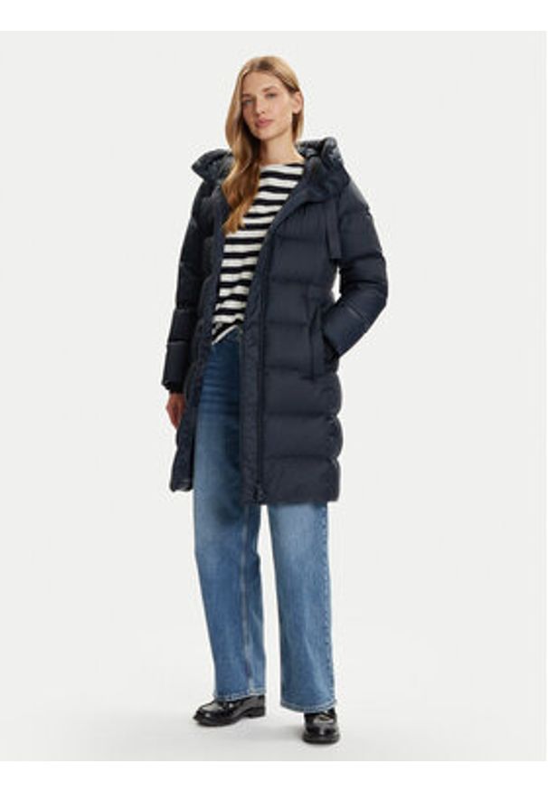 Marc O'Polo Kurtka puchowa 509 0329 71095 Niebieski Regular Fit. Typ kołnierza: polo. Kolor: niebieski. Materiał: syntetyk. Sezon: zima