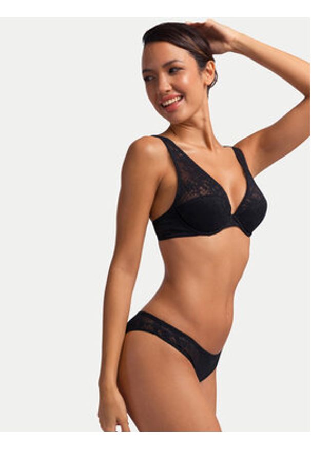 Dorina Biustonosz z fiszbiną Jamie FXPG0025ME028 Czarny. Kolor: czarny. Materiał: syntetyk